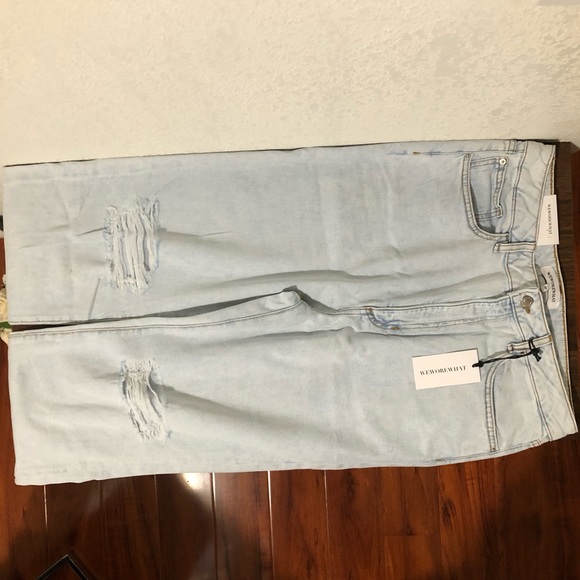 WeWoreWhat High Rise Curvy Crop Jeans Super Light 30 - Picture 11 of 12